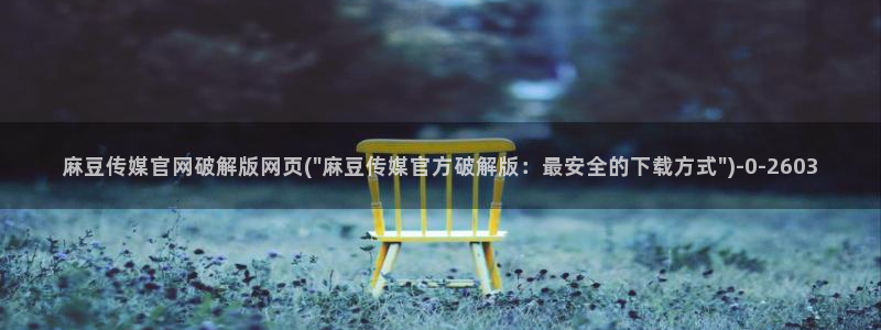 麻豆视频在线观看